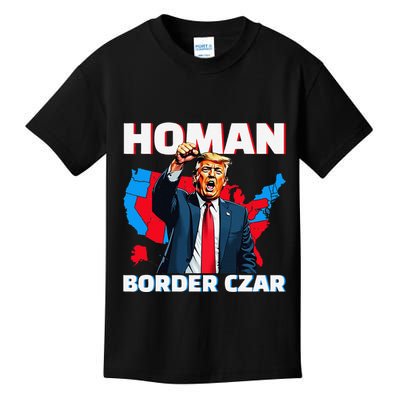 Border Czar Tom Homan Trump President Elect Maga Support Kids T-Shirt