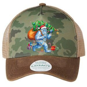 Bigfoot Christmas Tree Lights Xmas Sasquatch Lovers Legacy Tie Dye Trucker Hat