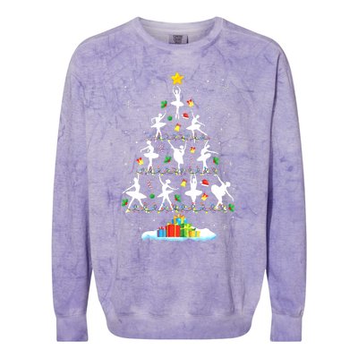 Ballet Christmas Tree Ballet Dancer Christmas Ballet Teacher Colorblast Crewneck Sweatshirt