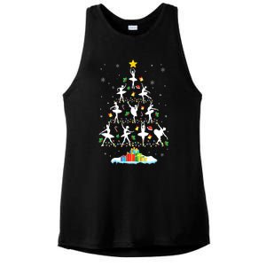 Ballet Christmas Tree Ballet Dancer Christmas Ballet Teacher Ladies PosiCharge Tri-Blend Wicking Tank