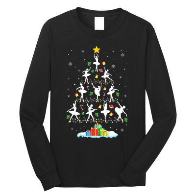 Ballet Christmas Tree Ballet Dancer Christmas Ballet Teacher Long Sleeve Shirt