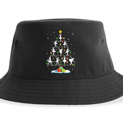 Ballet Christmas Tree Ballet Dancer Christmas Ballet Teacher Sustainable Bucket Hat