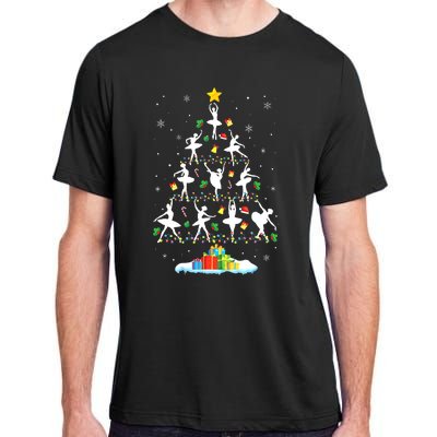 Ballet Christmas Tree Ballet Dancer Christmas Ballet Teacher Adult ChromaSoft Performance T-Shirt