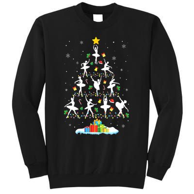 Ballet Christmas Tree Ballet Dancer Christmas Ballet Teacher Tall Sweatshirt