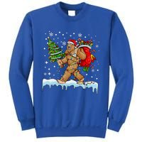 Bigfoot Christmas Tree Lights Xmas Sasquatch Lovers Sweatshirt