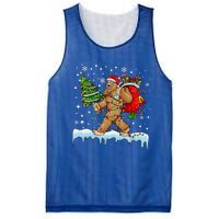 Bigfoot Christmas Tree Lights Xmas Sasquatch Lovers Mesh Reversible Basketball Jersey Tank