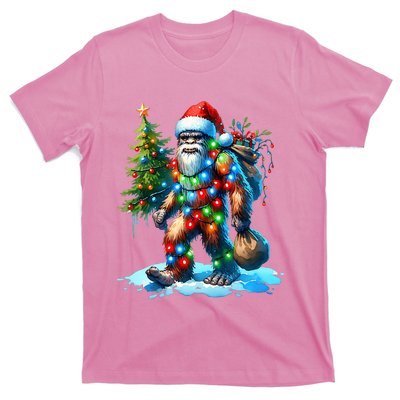 Bigfoot Christmas Tree Xmas T-Shirt