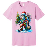 Bigfoot Christmas Tree Xmas Premium T-Shirt