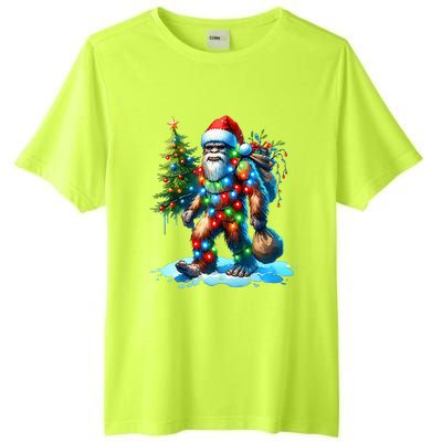 Bigfoot Christmas Tree Xmas Tall Fusion ChromaSoft Performance T-Shirt