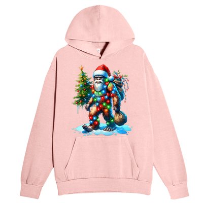 Bigfoot Christmas Tree Xmas Urban Pullover Hoodie