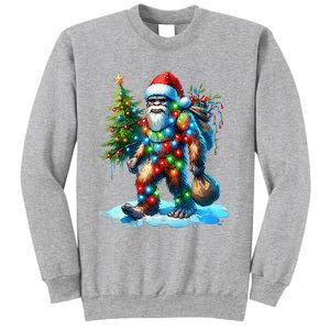 Bigfoot Christmas Tree Xmas Sweatshirt