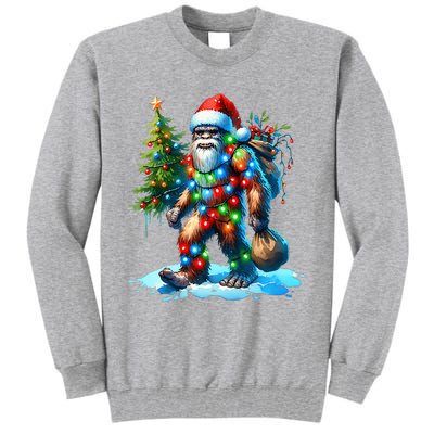 Bigfoot Christmas Tree Xmas Tall Sweatshirt