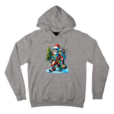 Bigfoot Christmas Tree Xmas Tall Hoodie