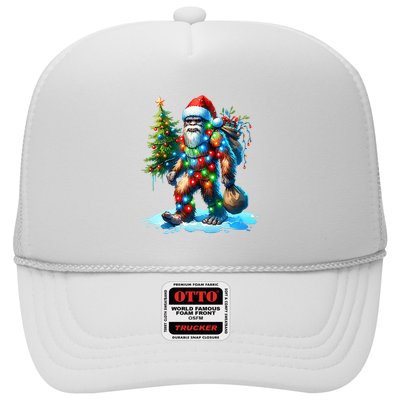Bigfoot Christmas Tree Xmas Trucker Hat
