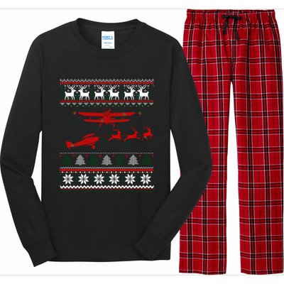 Best Christmas Thanksgiving Gift Pilots Aviation Ugly Gift Long Sleeve Pajama Set