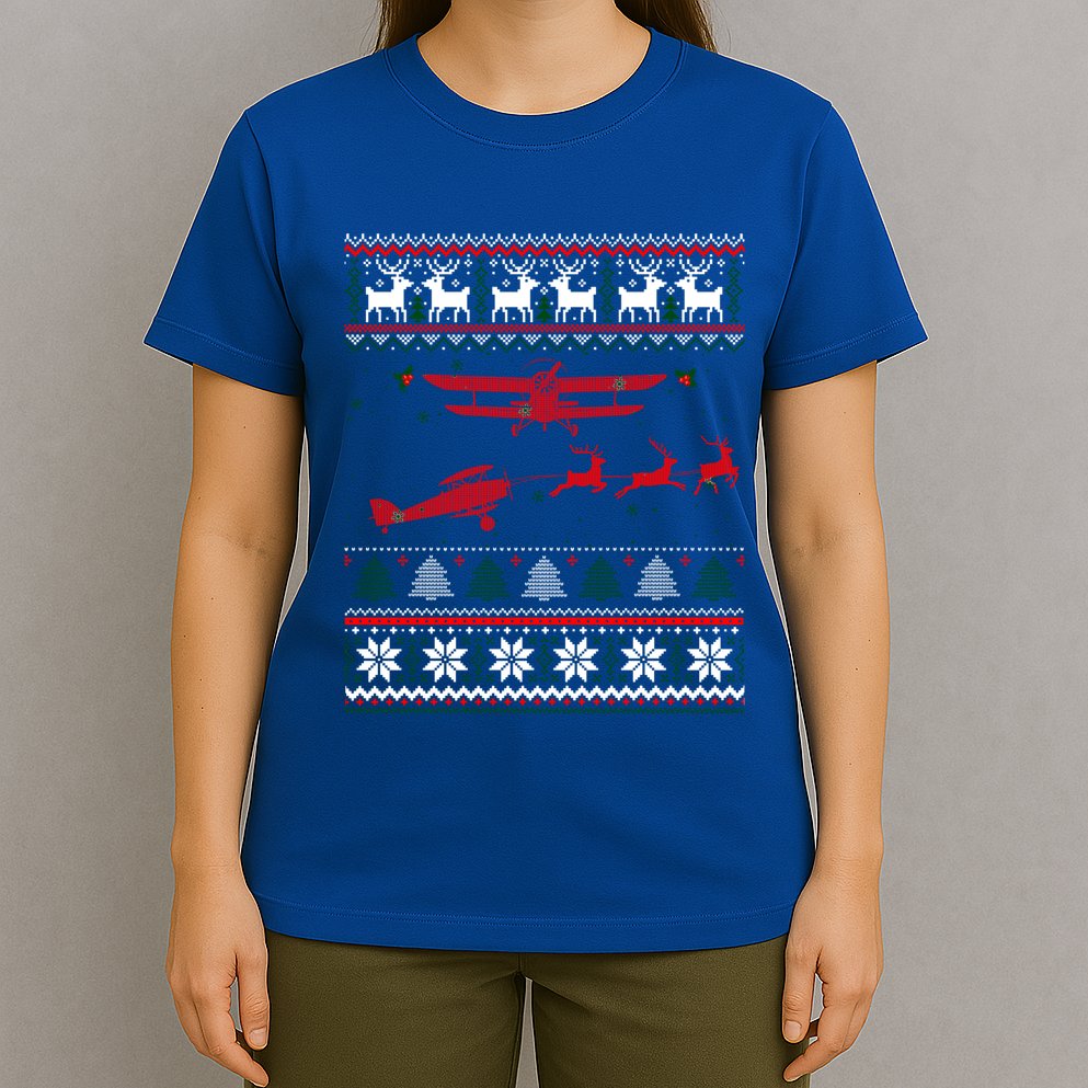 Best Christmas Thanksgiving Gift Pilots Aviation Ugly Gift T-Shirt