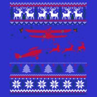 Best Christmas Thanksgiving Gift Pilots Aviation Ugly Gift T-Shirt