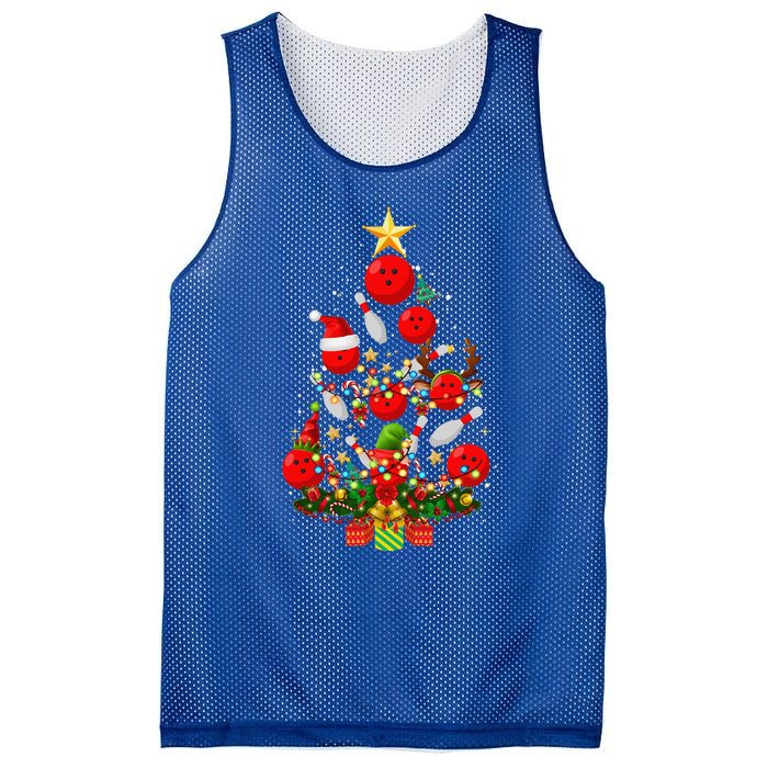 Bowling Christmas Tree Lights Funny Xmas Gifts For Funny Funny Mesh Reversible Basketball Jersey Tank