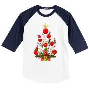 Bowling Christmas Tree Lights Funny Xmas Gifts For Funny Funny Baseball Sleeve Shirt