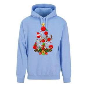 Bowling Christmas Tree Lights Funny Xmas Gifts For Funny Funny Unisex Surf Hoodie