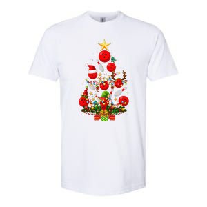 Bowling Christmas Tree Lights Funny Xmas Gifts For Funny Funny Softstyle CVC T-Shirt