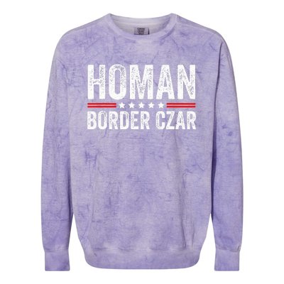 Border Czar Tom Homan Trump President Election Maga Colorblast Crewneck Sweatshirt