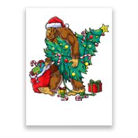 Bigfoot Christmas Tree Lights Xmas Boy Sasquatch Lovers Poster