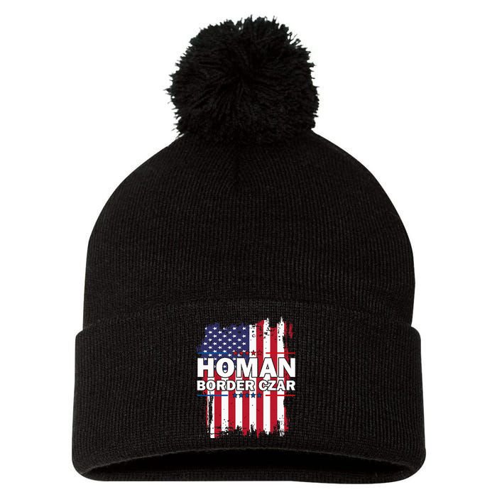 Border Czar Tom Homan Trump President Elect Maga Support Pom Pom 12in Knit Beanie