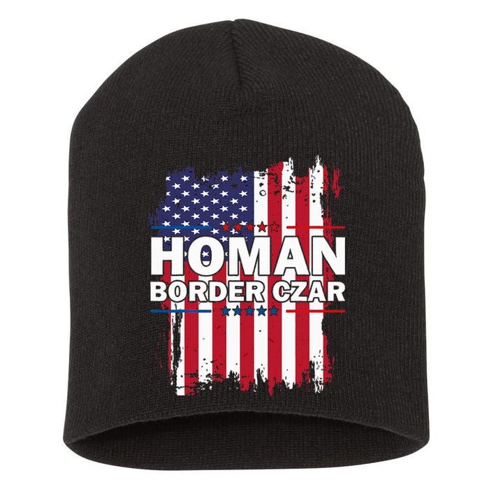 Border Czar Tom Homan Trump President Elect Maga Support Short Acrylic Beanie