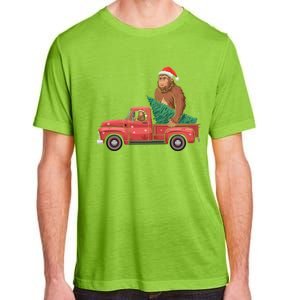 Bigfoot Christmas Tree Truck Festive Graphic Great Gift Adult ChromaSoft Performance T-Shirt