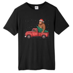 Bigfoot Christmas Tree Truck Festive Graphic Great Gift Tall Fusion ChromaSoft Performance T-Shirt