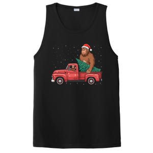 Bigfoot Christmas Tree Truck Festive Graphic Great Gift PosiCharge Competitor Tank