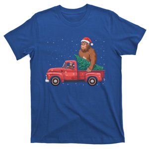 Bigfoot Christmas Tree Truck Festive Graphic Great Gift T-Shirt