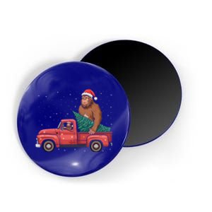 Bigfoot Christmas Tree Truck Festive Graphic Great Gift Magnet