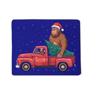 Bigfoot Christmas Tree Truck Festive Graphic Great Gift Mousepad