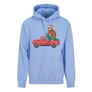 Bigfoot Christmas Tree Truck Festive Graphic Great Gift Unisex Surf Hoodie