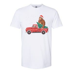 Bigfoot Christmas Tree Truck Festive Graphic Great Gift Softstyle CVC T-Shirt