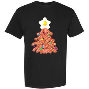 Bacon Christmas Tree Egg Top Funny Pork Lover Gift Garment-Dyed Heavyweight T-Shirt