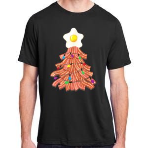 Bacon Christmas Tree Egg Top Funny Pork Lover Gift Adult ChromaSoft Performance T-Shirt