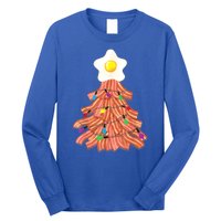 Bacon Christmas Tree Egg Top Funny Pork Lover Gift Long Sleeve Shirt