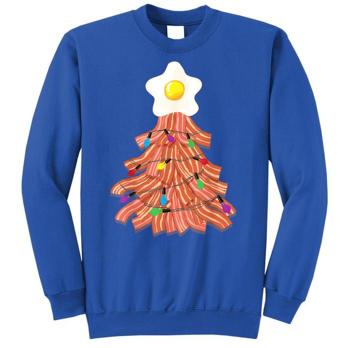 Bacon Christmas Tree Egg Top Funny Pork Lover Gift Sweatshirt