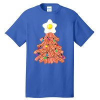 Bacon Christmas Tree Egg Top Funny Pork Lover Gift Tall T-Shirt