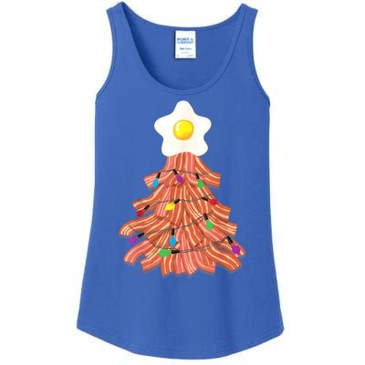 Bacon Christmas Tree Egg Top Funny Pork Lover Gift Ladies Essential Tank