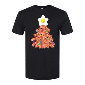 Bacon Christmas Tree Egg Top Funny Pork Lover Gift Softstyle CVC T-Shirt