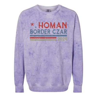 Border Czar Tom Homan Trump President Election Maga Support Colorblast Crewneck Sweatshirt