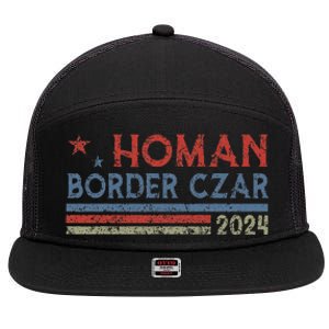 Border Czar Tom Homan Trump President Election Maga Support 7 Panel Mesh Trucker Snapback Hat