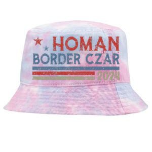 Border Czar Tom Homan Trump President Election Maga Support Tie-Dyed Bucket Hat