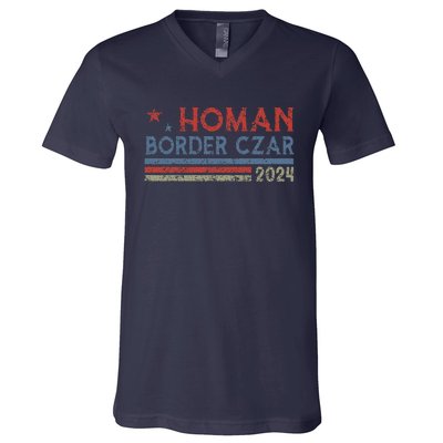 Border Czar Tom Homan Trump President Election Maga Support V-Neck T-Shirt