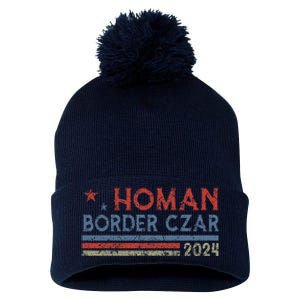 Border Czar Tom Homan Trump President Election Maga Support Pom Pom 12in Knit Beanie