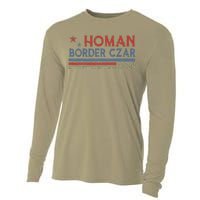 Border Czar Tom Homan Trump President Election Maga Support Cooling Performance Long Sleeve Crew